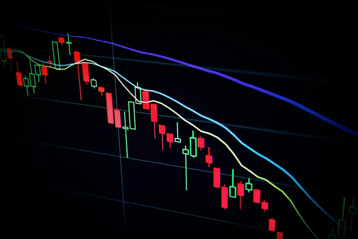 Financial trading and data analysis screens showing real-time information